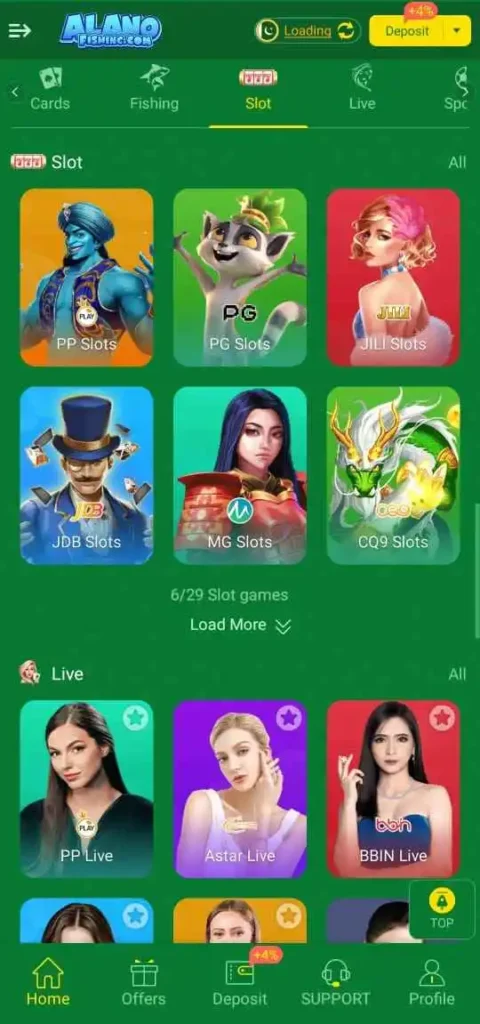 Winning moment in Alano Fishing Game